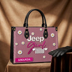 Jeep Girl Daisy Personalized Leather Bag + Free Wallet