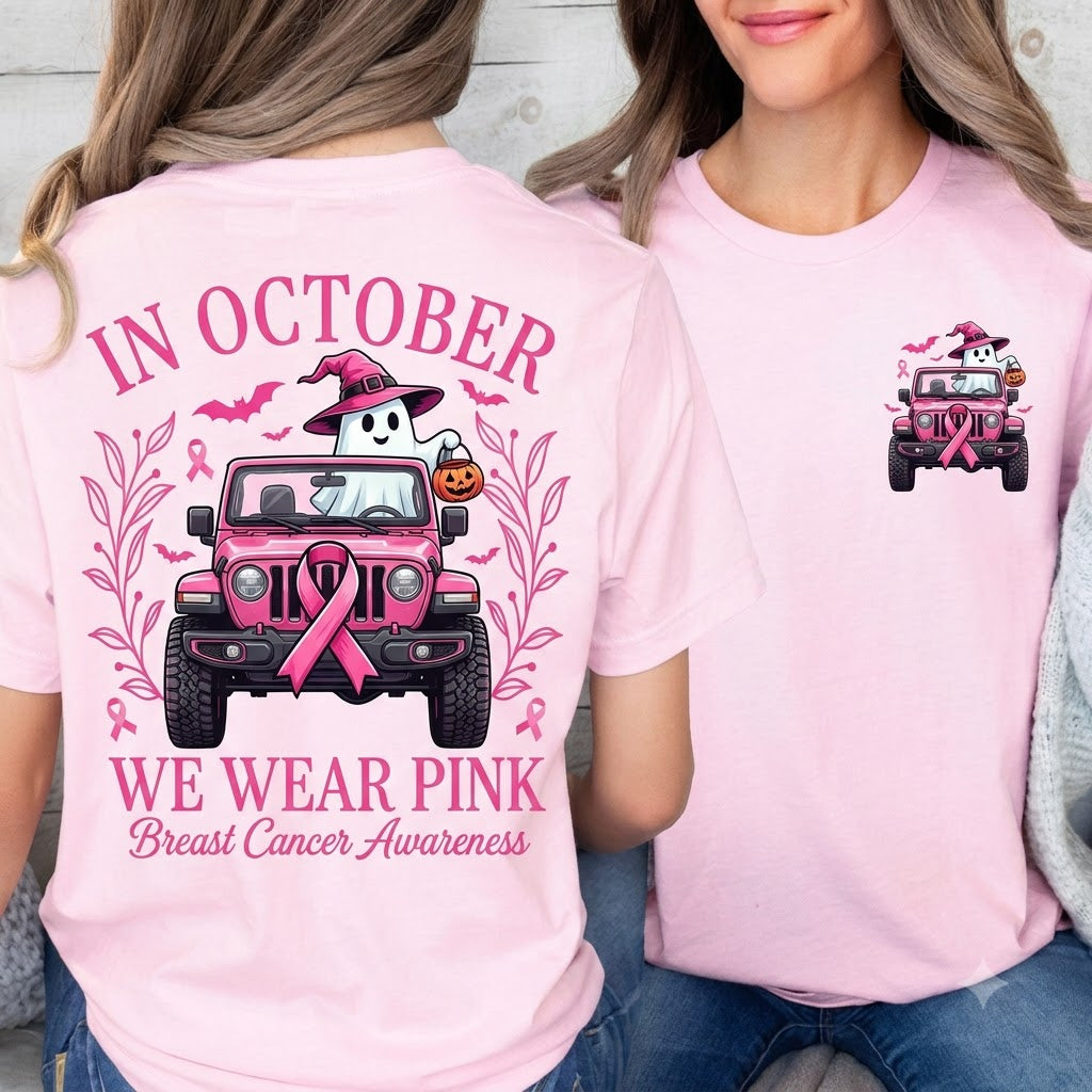 In October We Wear Pink V3 T-shirt Hoodie Sweatshirt