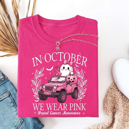 In October We Wear Pink V2 T-shirt Hoodie Sweatshirt