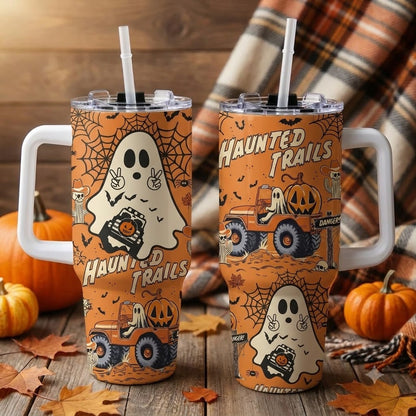 Haunted Trail 40oz Tumbler With Handle