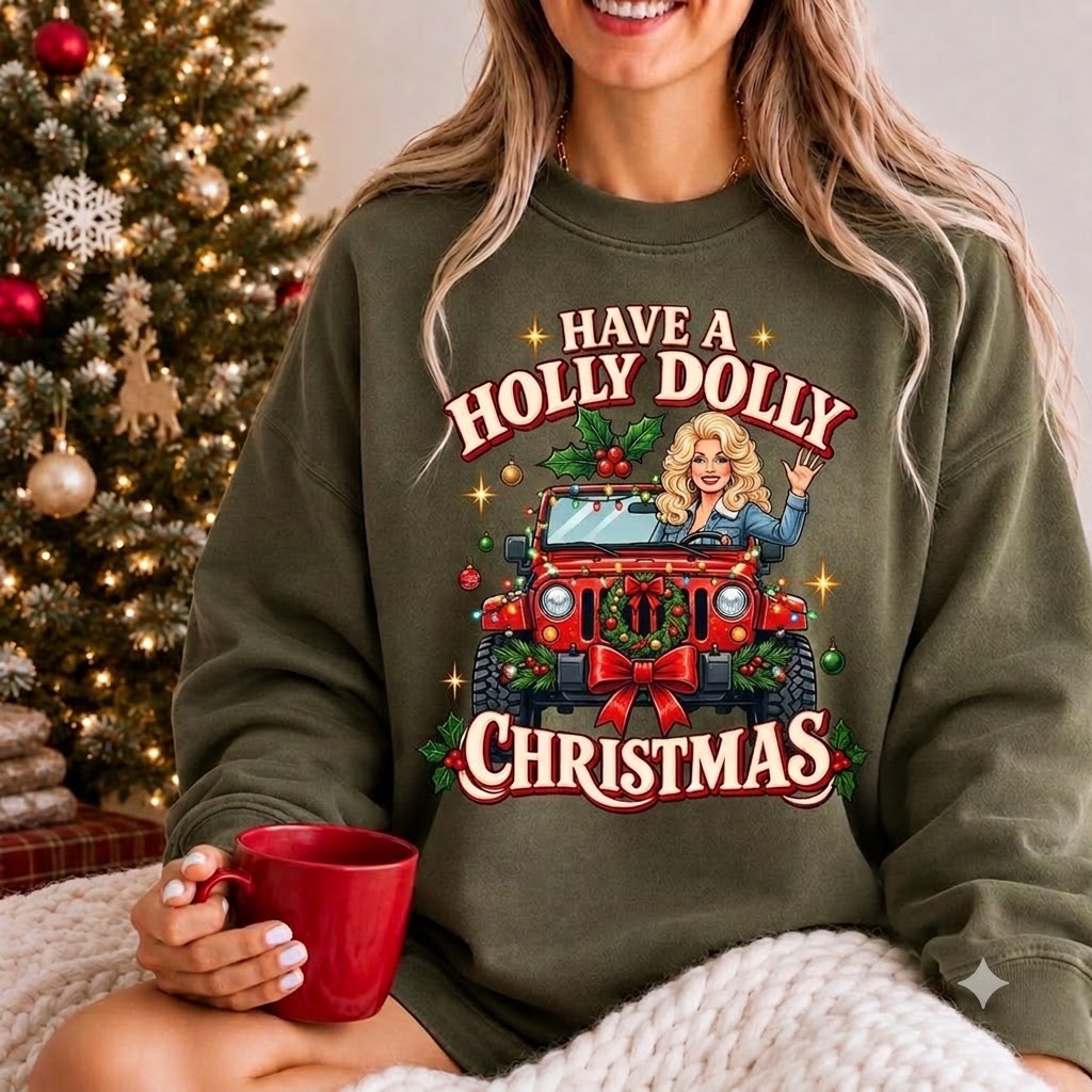 Holly Dolly Christmas Sweatshirt