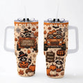 Spooky Jeep Vibe 40OZ Stainless Steel Tumbler With Handle