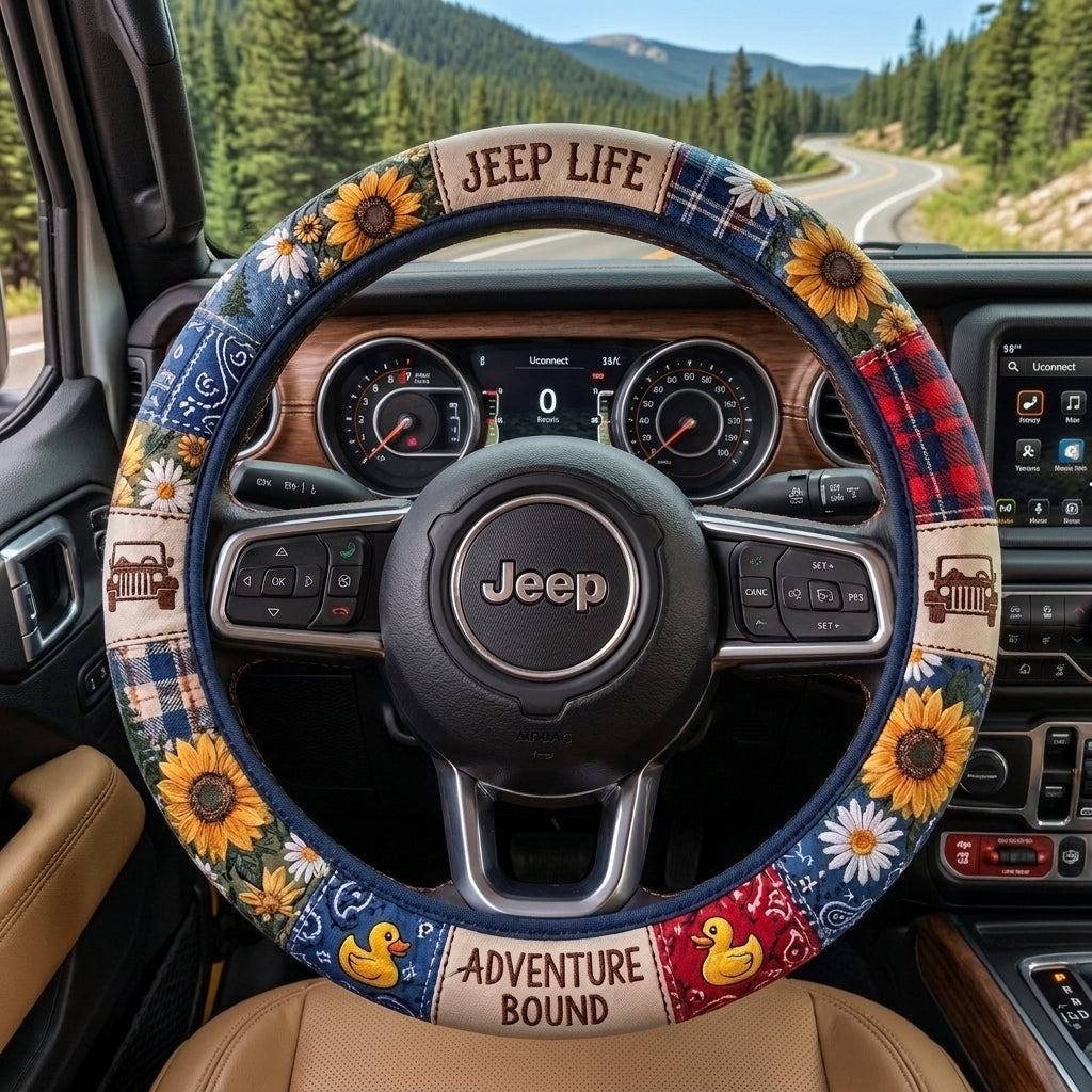 Jeep Life Steering Wheel Cover