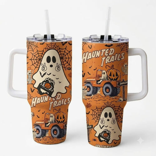 Haunted Trail 40oz Tumbler With Handle