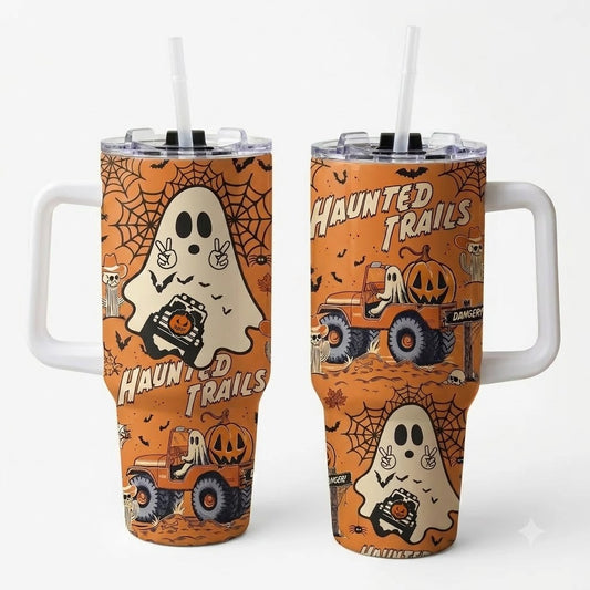 Haunted Trail 40oz Tumbler With Handle