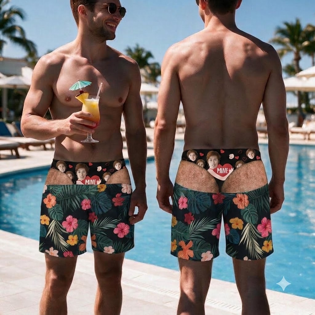 Custom Funny Novelty v2 Beach Shorts