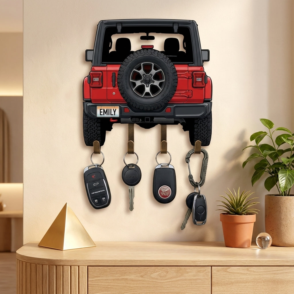 Jeep Personalized Acrylic Key Holder