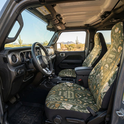 Wildflower Jeep Meadow Car Seat Cover