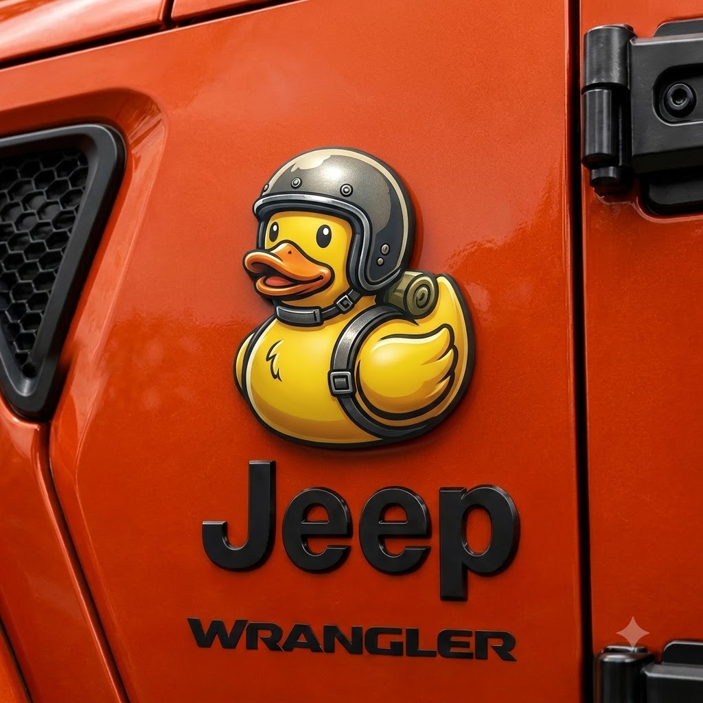 Military Duck Car Magnet