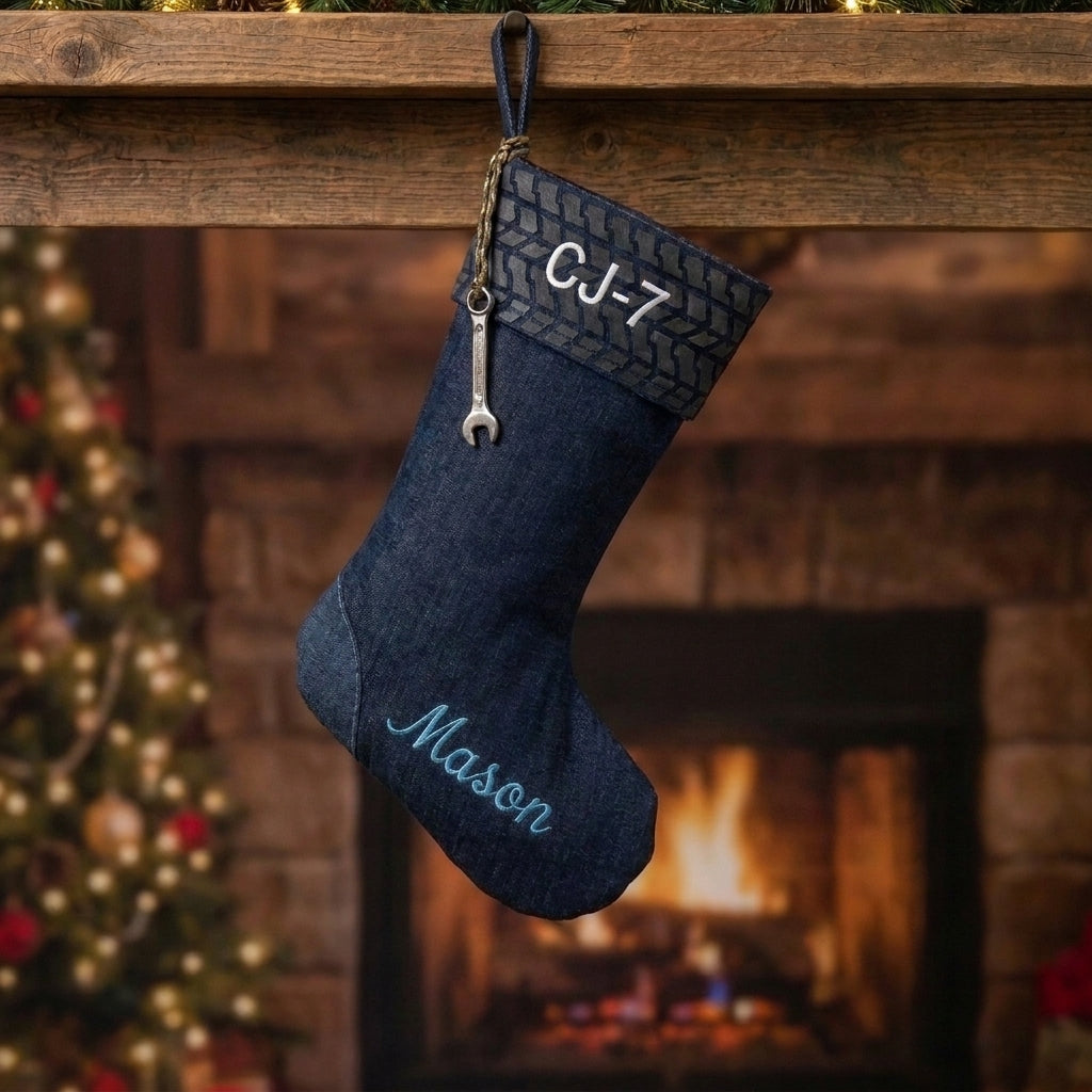 Personalized Jeep Christmas Socks