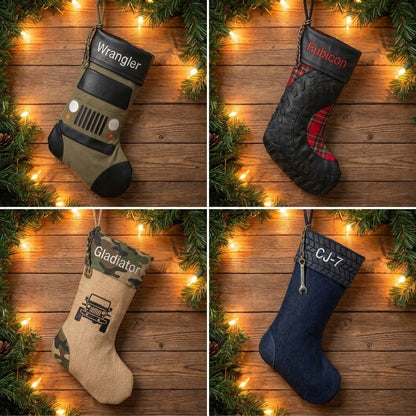 Personalized Jeep Christmas Socks