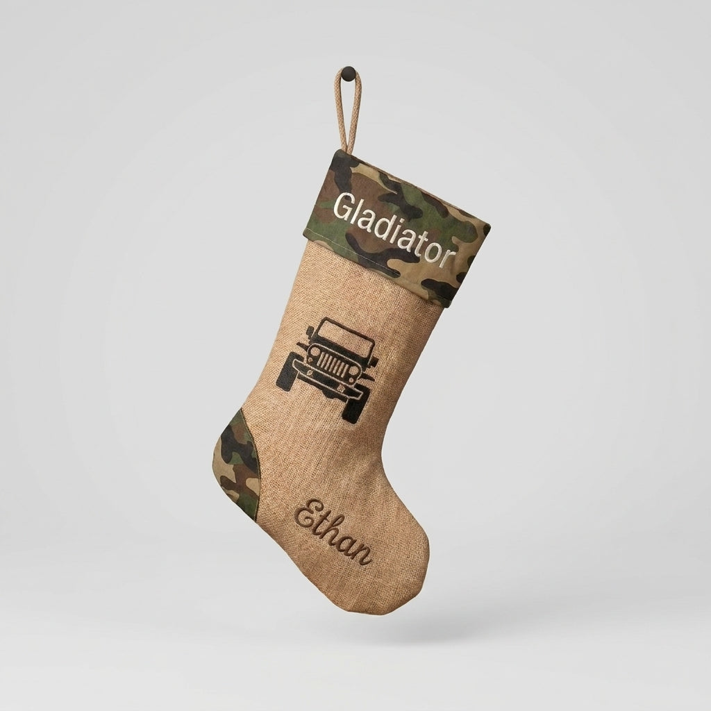 Personalized Jeep Christmas Socks