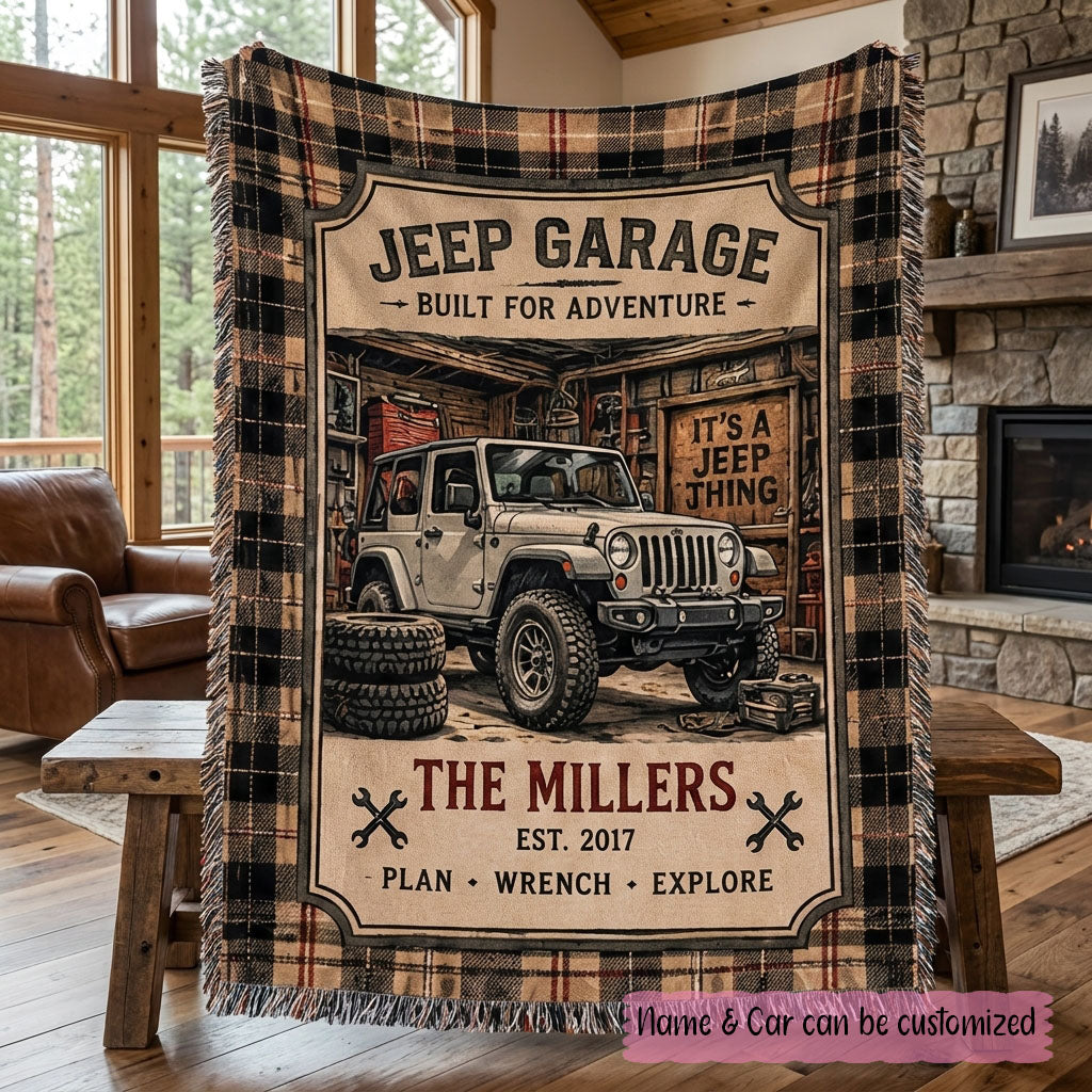 Built For Adventure Woven Blanket