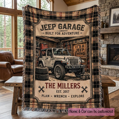 Built For Adventure Woven Blanket