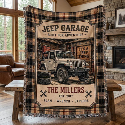 Built For Adventure Woven Blanket