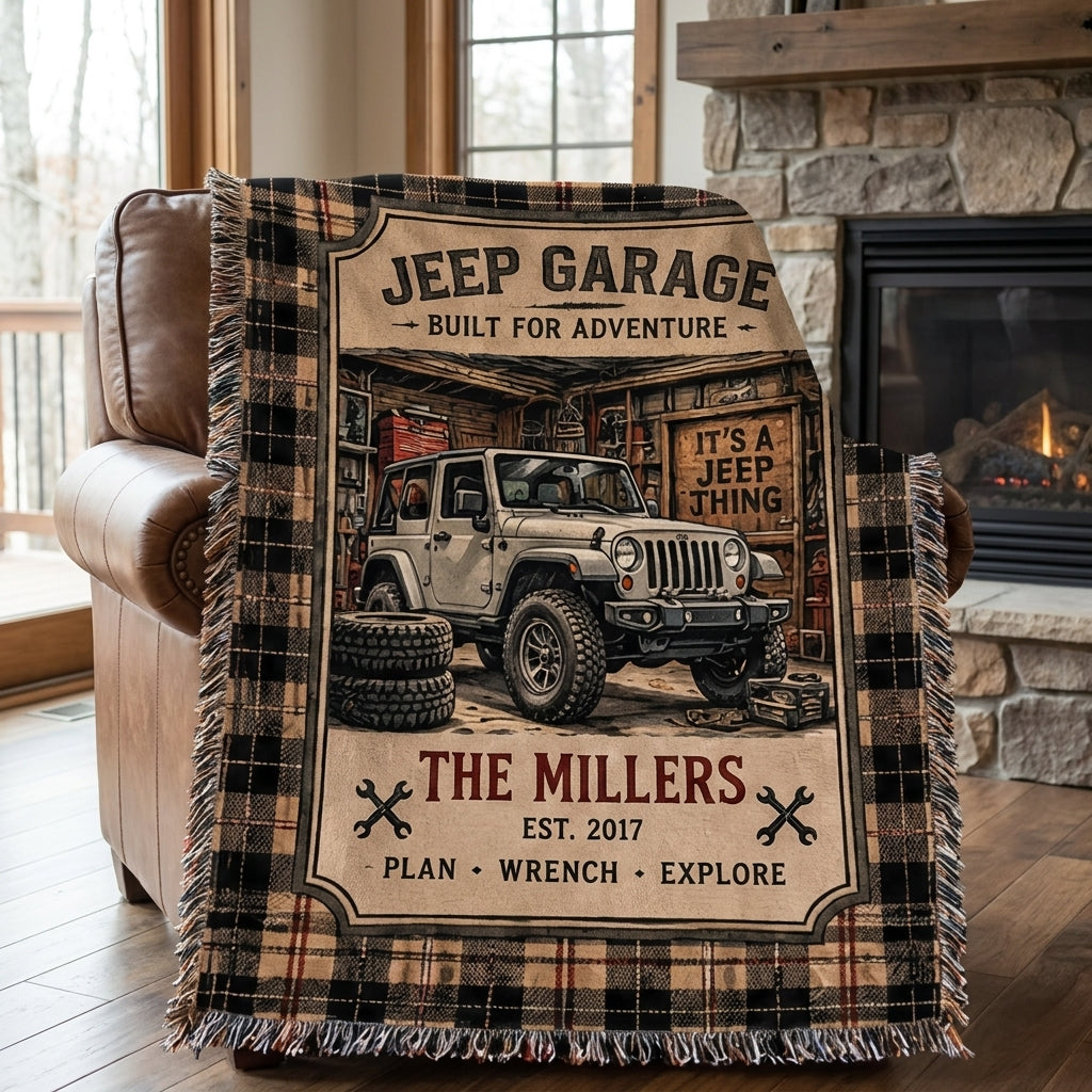Built For Adventure Woven Blanket
