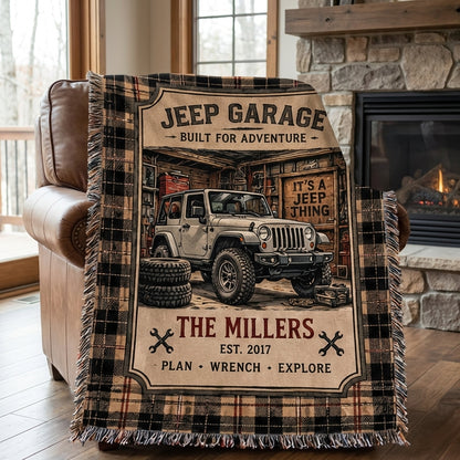 Built For Adventure Woven Blanket