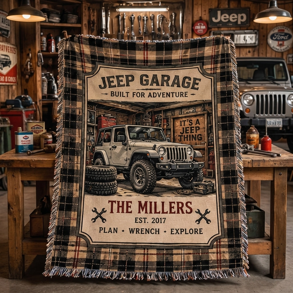 Built For Adventure Woven Blanket