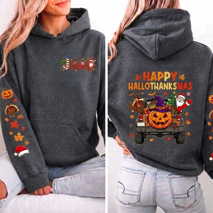 Happy Hallothanksmas Hoodie