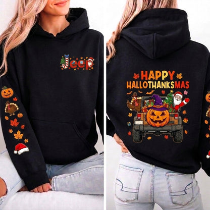 Happy Hallothanksmas Hoodie