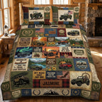 Jeep 85th Anniversary Personalized Quilted Bedding Set