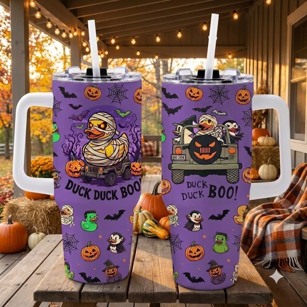 Duck Duck Boo 40oz Tumbler With Handle