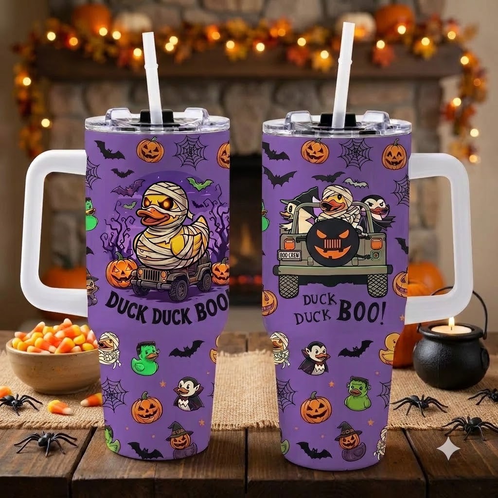 Duck Duck Boo 40oz Tumbler With Handle