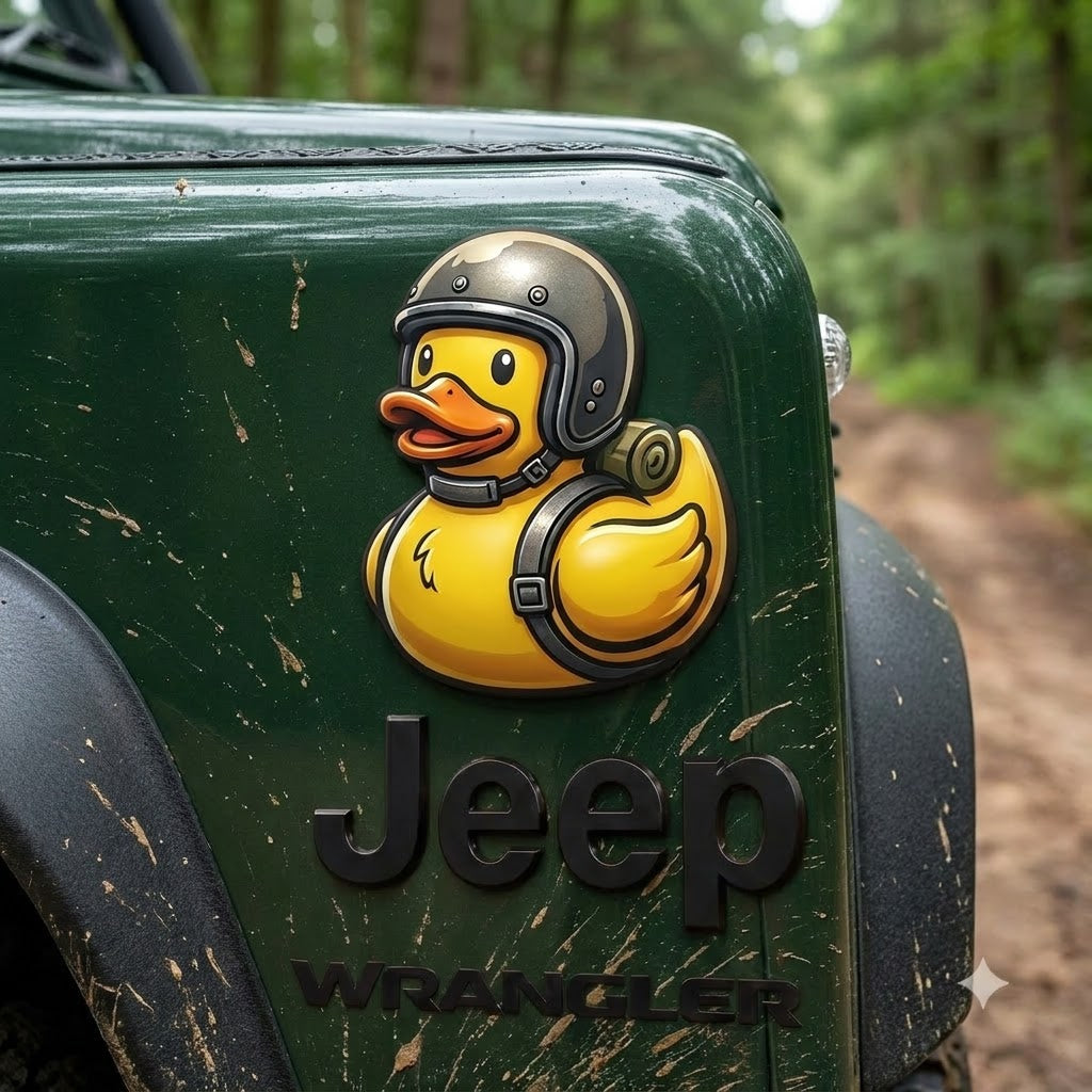Military Duck Car Magnet