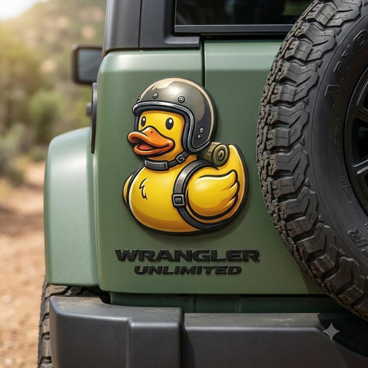 Military Duck Car Magnet