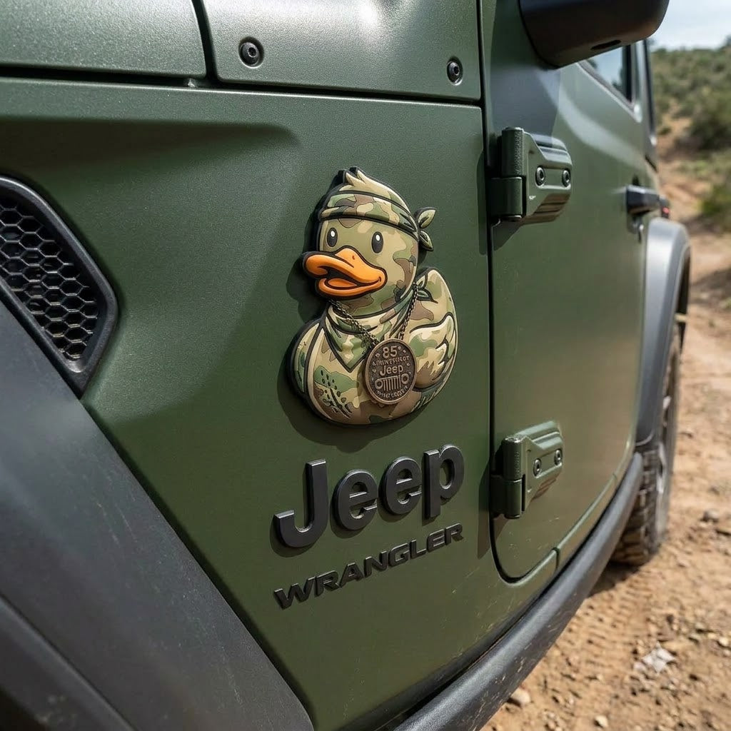 Military Duck Car Magnet