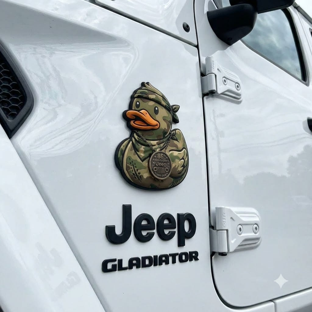 Military Duck Car Magnet