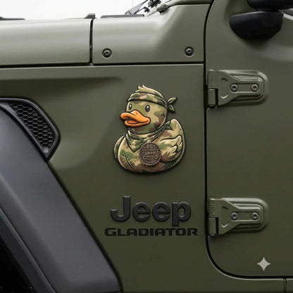 Military Duck Car Magnet