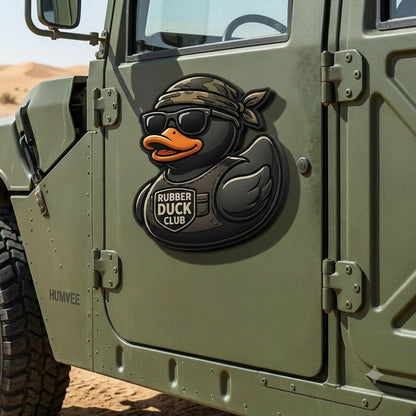 Military Duck Car Magnet