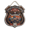 United States 250th Anniversary Jeep Route 66 Custom Door Sign