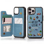 My Jeep Gets Me  Personalized Leather Flip Wallet Phone