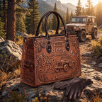 Jeep 85th Anniversary Personalized Leather Bag + Free Leather Wallet