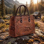 Jeep 85th Anniversary Personalized Leather Bag + Free Leather Wallet