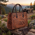 Jeep 85th Anniversary Personalized Leather Bag + Free Leather Wallet