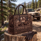 Jeep Girl Personalized Leather Bag