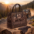 Jeep Girl Personalized Leather Bag