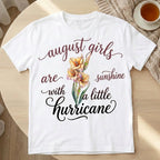 [Free delivery] Birth Month Flower Personalized T-Shirt