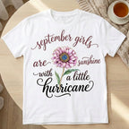 [Free delivery] Birth Month Flower Personalized T-Shirt
