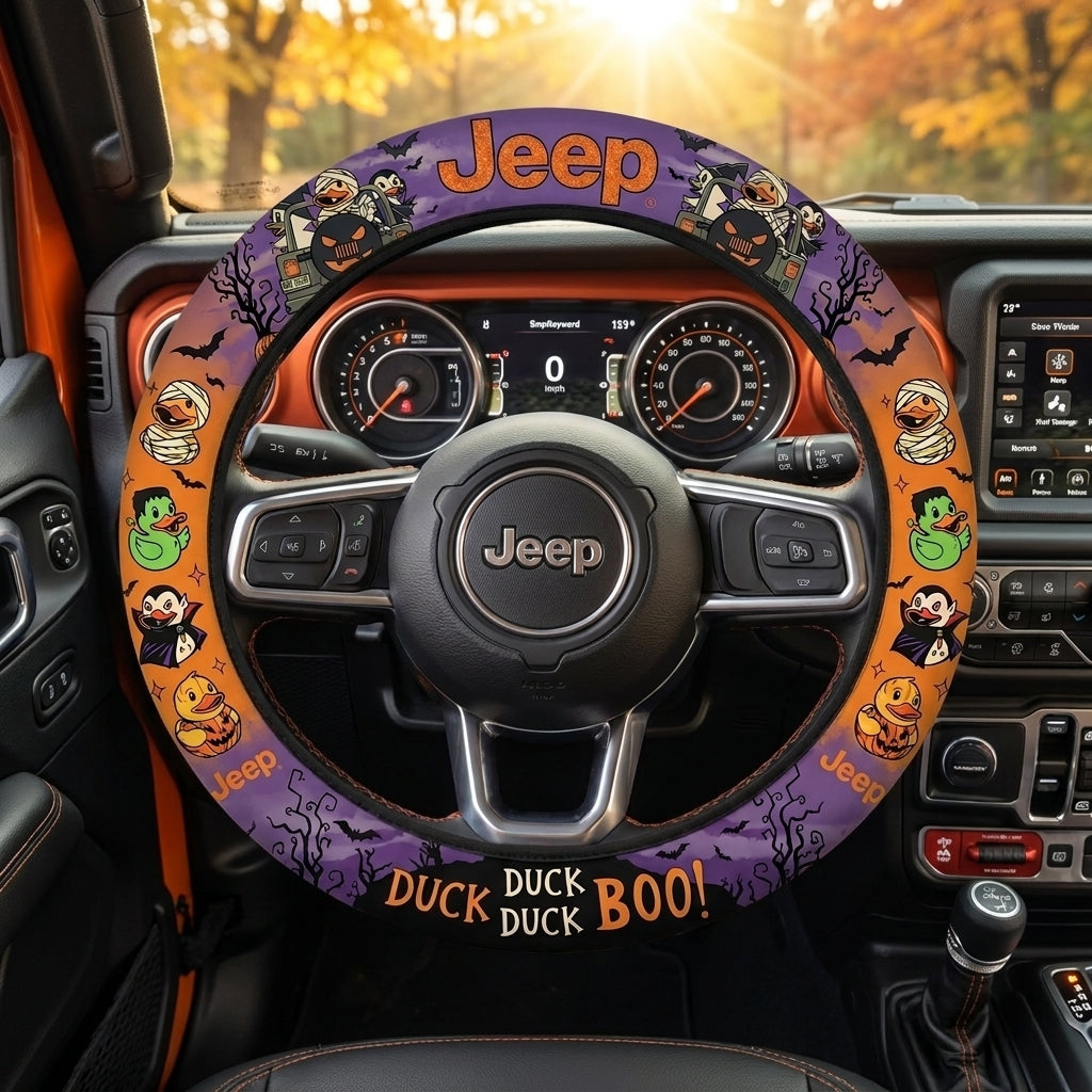 Duck Duck Boo Jeep Steering Wheel Cover