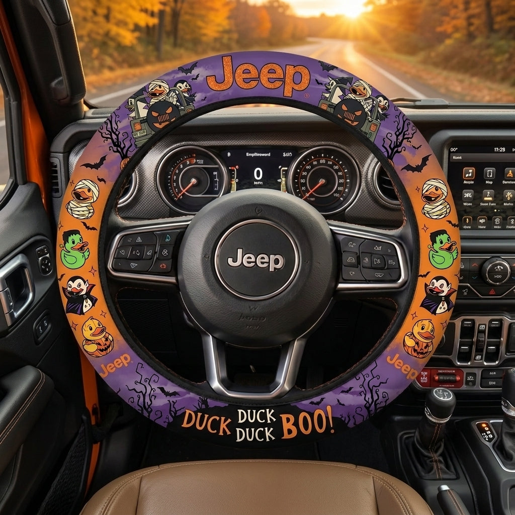 Duck Duck Boo Jeep Steering Wheel Cover