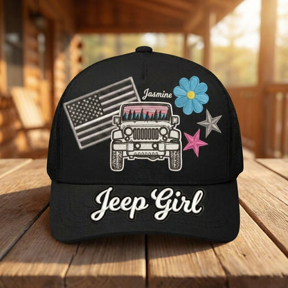 Jeep Girl Personalized Cap