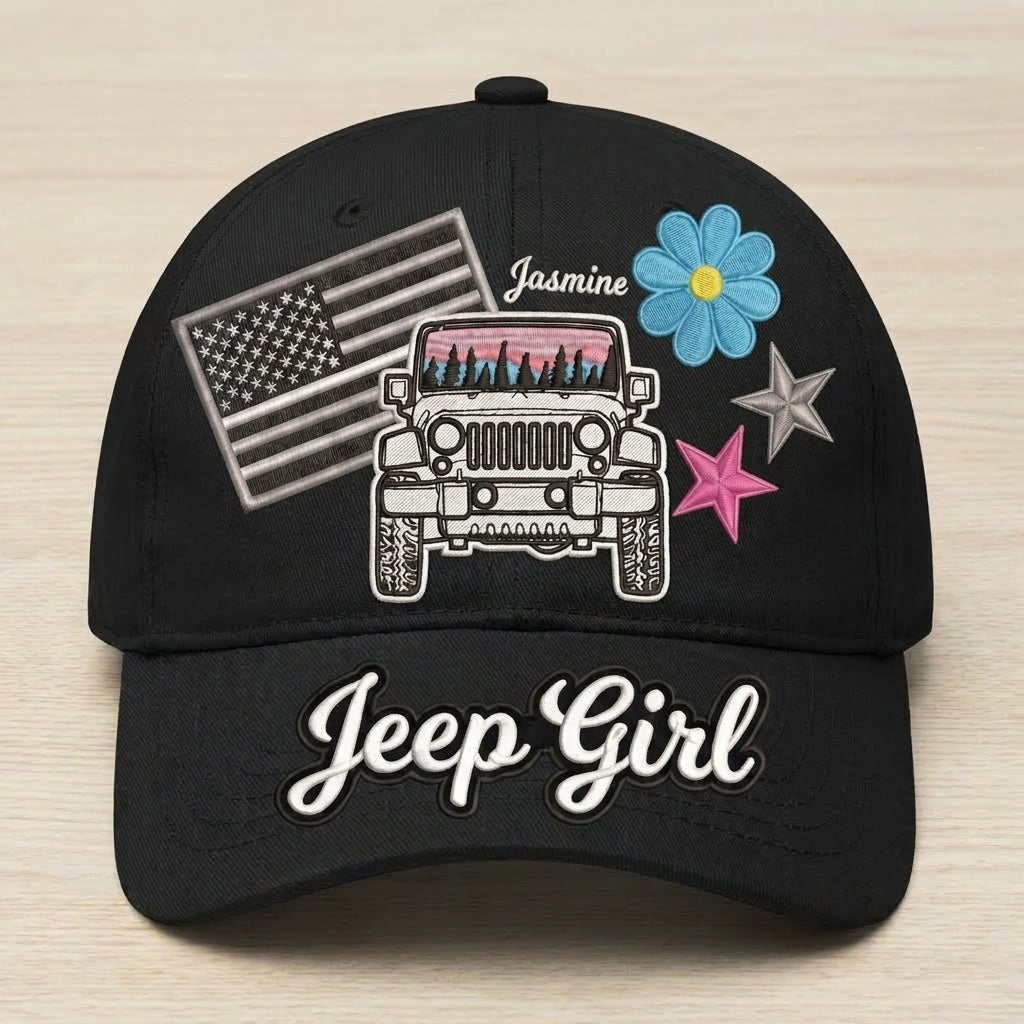 Jeep Girl Personalized Cap