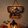 Jeep Skull V2 Luminous Wooden Sign