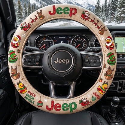 Duck Duck Jingle Jeep Steering Wheel Cover