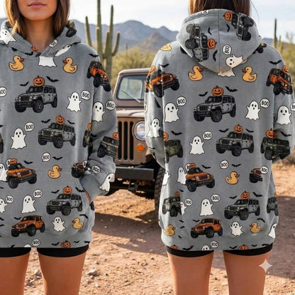 Duck Duck Boo Pattern Hoodie