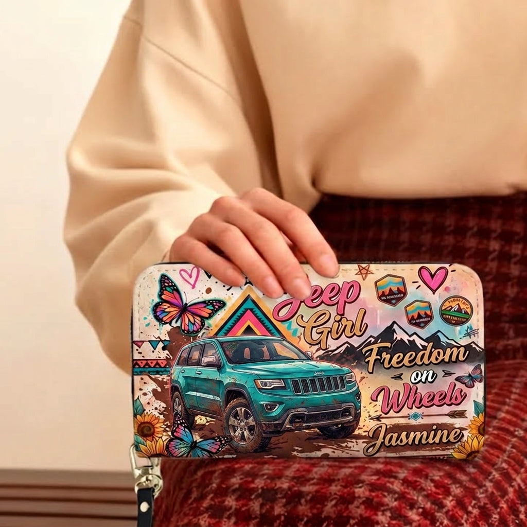 Freedom On Wheels Personalized Leather Bag + FREE Wallet